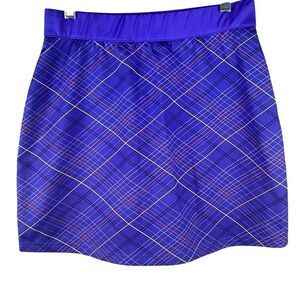 Pebble Beach Performance Plaid Golf Active Skort S